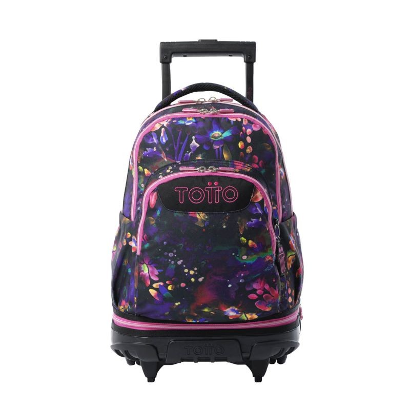 Mochila Escolar Totto con Ruedas Adaptable Tiza Party