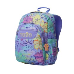 Mochila Escolar Totto Acuareles Flowers Tamaño Mochilas Mochila M Color Mochilas  Mochila Estampada Presentación Mochilas Mochila sin Ruedas