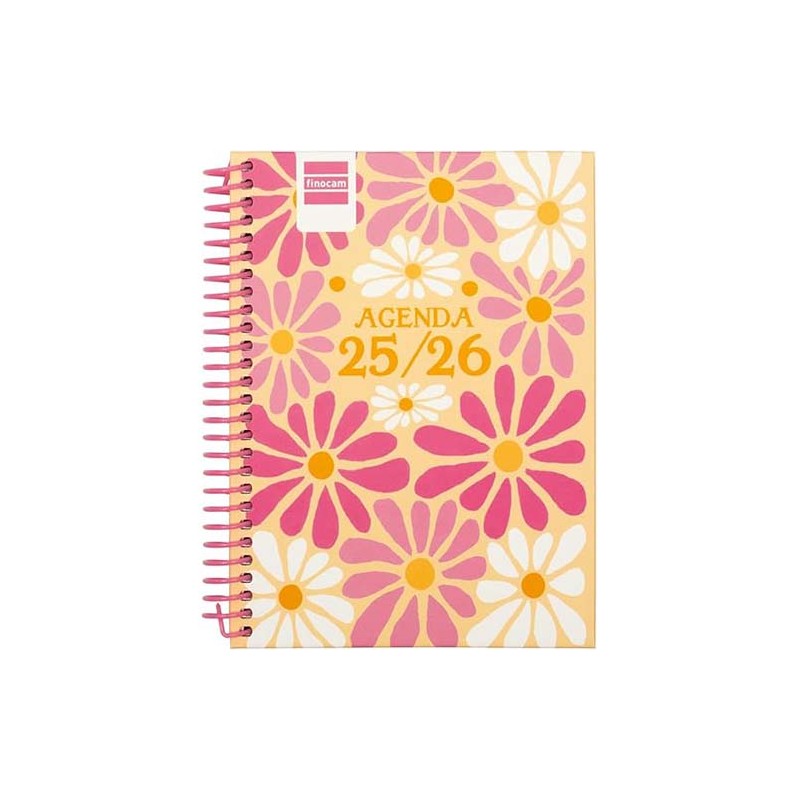 Agenda Escolar 25-26 Diva Finocam Spring 1/8 – Día Página o Semana Vista