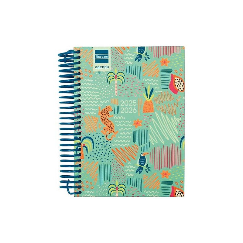 Agenda Escolar 25-26 Diva Finocam Selva 1/8 – Día Página o Semana Vista