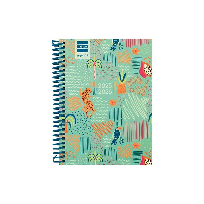 Agenda Escolar 25-26 Diva Finocam Selva 1/8 – Día Página o Semana Vista