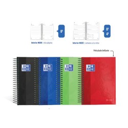Agenda Escolar 25-26 School Oxford Dia pagina y Semana Vista Agendas Vista Semana Vista Horizontal Meses Agenda 12 Meses Agenda Lenguaje Español Tamaño Agenda 12x18 Cms Agendas Presentación Espiral Tapa Agenda Oxford Tapa Extradura