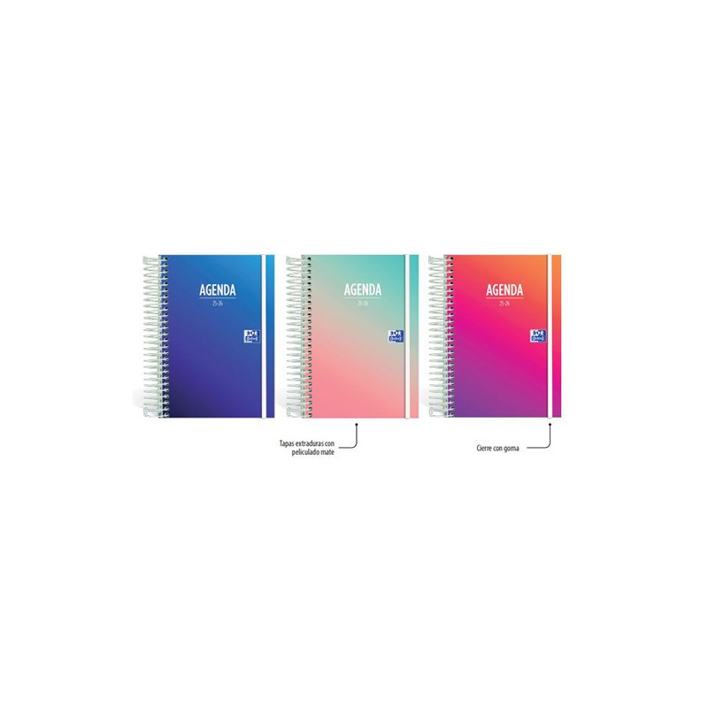 Agenda Escolar 25-26 Oxford Gradient Dia Pagina