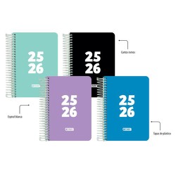 Agenda Escolar 25-26 Enri Teens Dia Pagina y Semana Vista Agendas Vista Semana Vista Horizontal Meses Agenda 12 Meses Agenda Lenguaje Español Tamaño Agenda 15 x 21 Cms Agendas Presentación Espiral