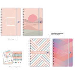 Agenda Escolar 25-26 Oxford &Me Agendas Vista Dia Pagina Meses Agenda 12 Meses Agenda Lenguaje Español Tamaño Agenda 15 x 21 Cms Agendas Presentación Espiral Tapa Agenda Oxford Tapa Plastico