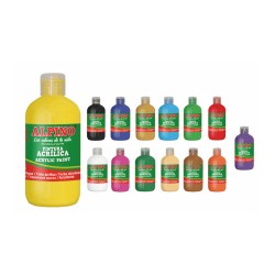 Pintura Acrilica 250ml alpino Pintura Acrílica Colores  Amarillo