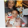 Set 35 pegatinas para ventana navidad