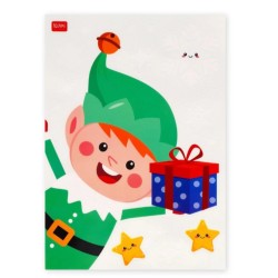 Set 35 pegatinas para ventana navidad