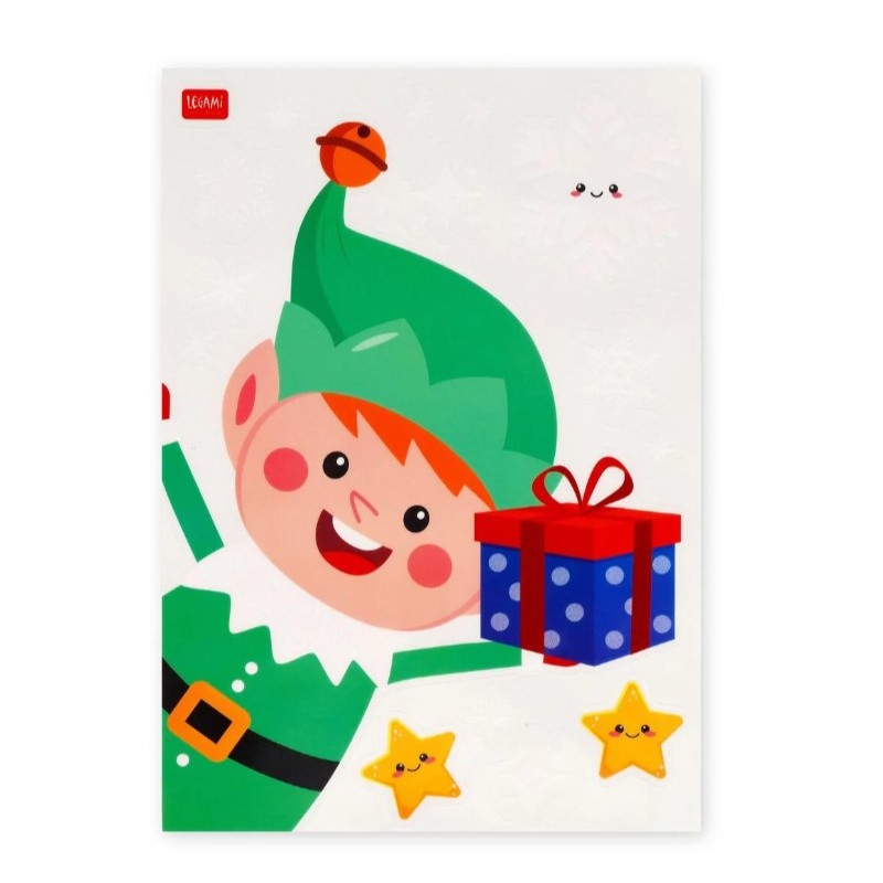 Set 35 pegatinas para ventana navidad