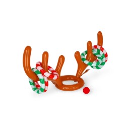 Juego inflable aros y reno navidad legami