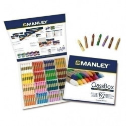 Ceras de Colorear Blandas Manley Schoolpack 192Uds