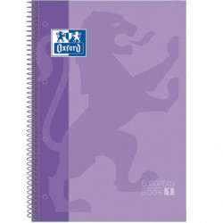 Cuaderno a4 Microperforado Oxford 5mm Malva 80 Hojas