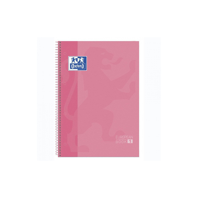 Cuaderno a4 Microperforado Oxford 5mm Rosa 80 Hojas