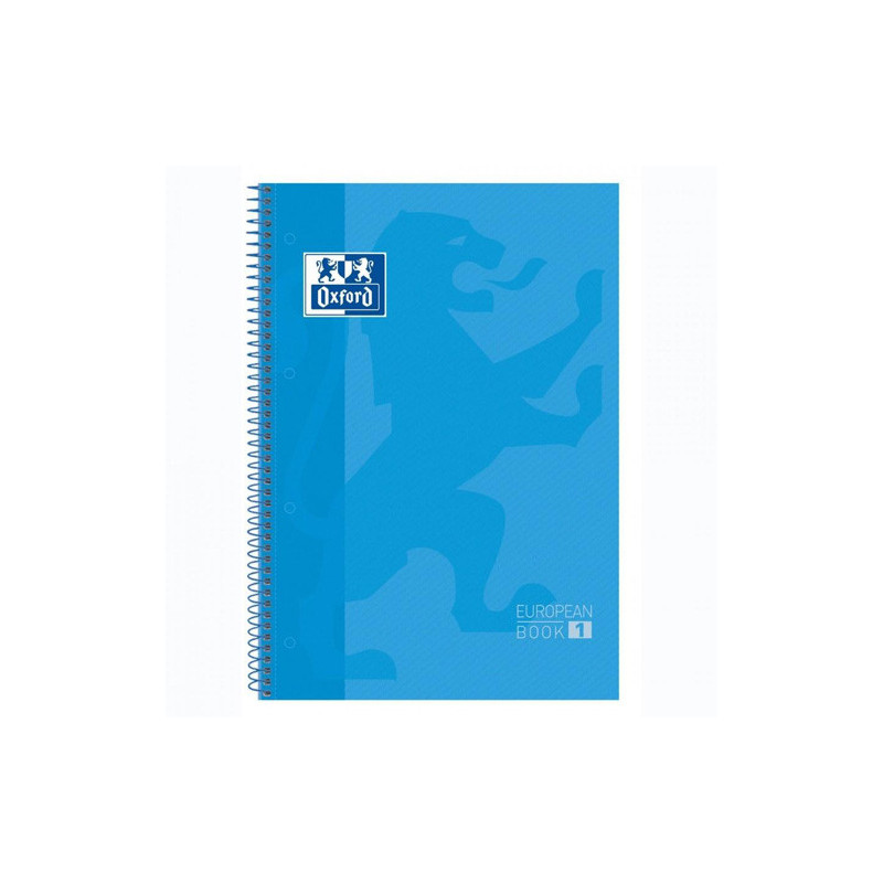 Cuaderno a4 Microperforado Oxford 5mm Turquesa 80 Hojas