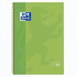 Cuaderno A4 Microperforado Oxford 5X5 Verde 80 Hojas Cuadernos Tamaño A4 Cuadernos Acabado  Espiral Cuadernos Tipo de Tapa Tapa Extradura Cuadernos Presentación Cuadriculado 5X5