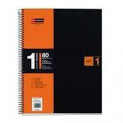 Cuaderno A4 Note Book 1 Polipropileno Naranja 80 Hojas Cuadernos Tamaño A4 Cuadernos Acabado  Espiral Cuadernos Tipo de Tapa Tapa Plástica Cuadernos Presentación Cuadriculado 5X5