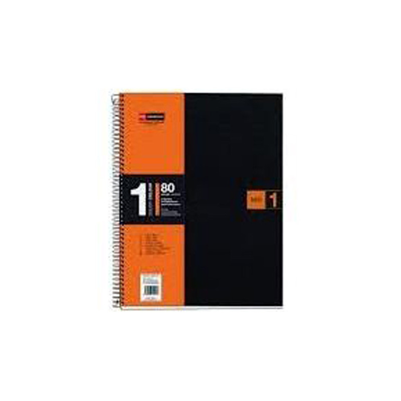 Cuaderno A4 Note Book 1 Polipropileno Naranja 80 Hojas