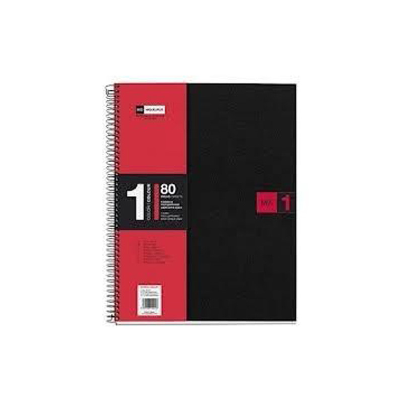 Cuaderno A4 Note Book 1 Polipropileno Rojo 80 Hojas