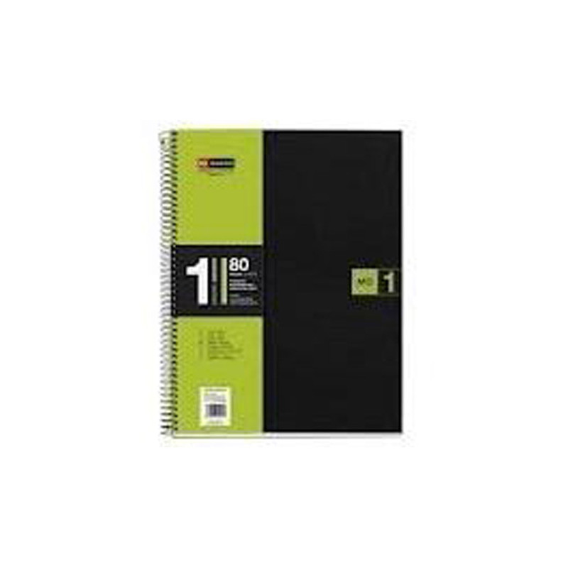 Cuaderno A4 Note Book 1 Polipropileno Verde 80 Hojas