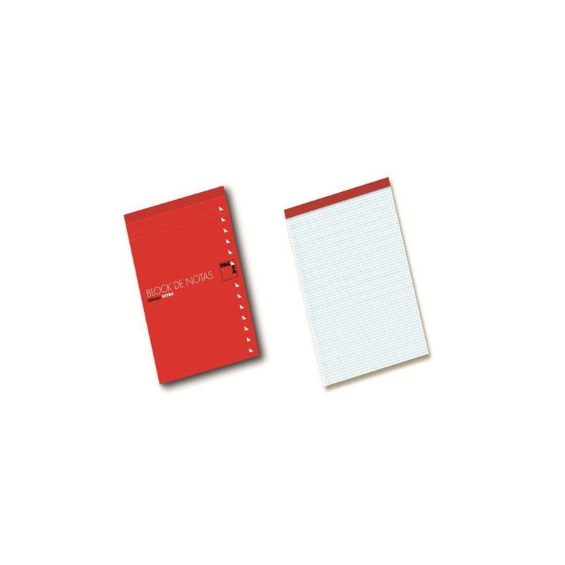 Cuaderno de Notas Folio Grapado Tapa Cuadriculado 80 Hojas