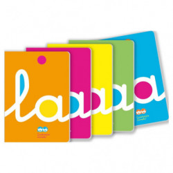 Cuaderno Lamela 4mm a4 Fluor Polipropileno 50 Hojas