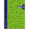 Cuaderno Lamela Folio Espiral Tapa Extradura Verde 2,5 mm 80 Hojas