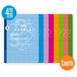 Cuaderno Lamela a5 Surtidas 4mm 50 Hojas