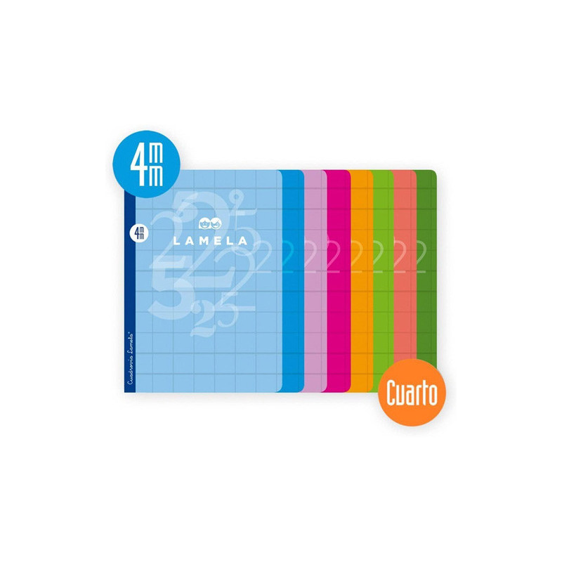 Cuaderno Lamela A5 Surtidas 4mm 50 Hojas