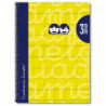 Cuaderno Lamela a5 Tapa Extradura Amarillo 3mm 80 Hojas