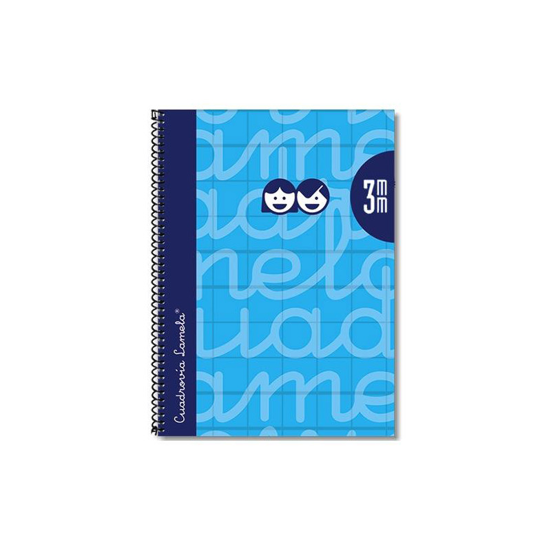 Cuaderno Lamela a5 Tapa Extradura Azul 3mm 80 Hojas