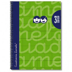 Cuaderno Lamela a5 Tapa Extradura Verde 3mm 80 Hojas