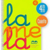 Cuaderno Lamela a5 Tapa Plastica Amarillo 4mm 80 Hojas