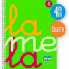 Cuaderno Lamela a5 Tapa Plastica Verde 4mm 80 Hojas