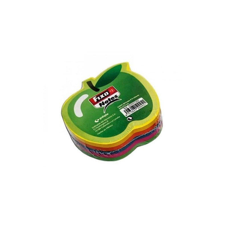 Notas Adhesivas Fixo Manzana 5 Colores Neón 50 Hojas