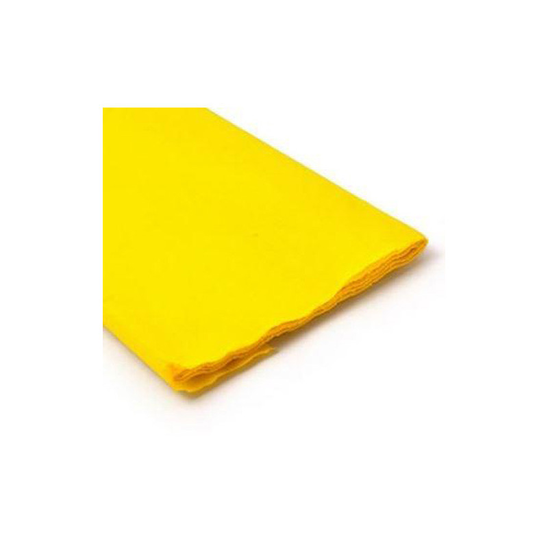 Papel Crespon Amarillo 2,5x0,5M Rollo