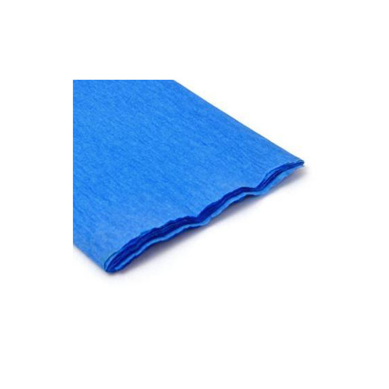 Papel Crespon Azul 2,5x0,5M Rollo