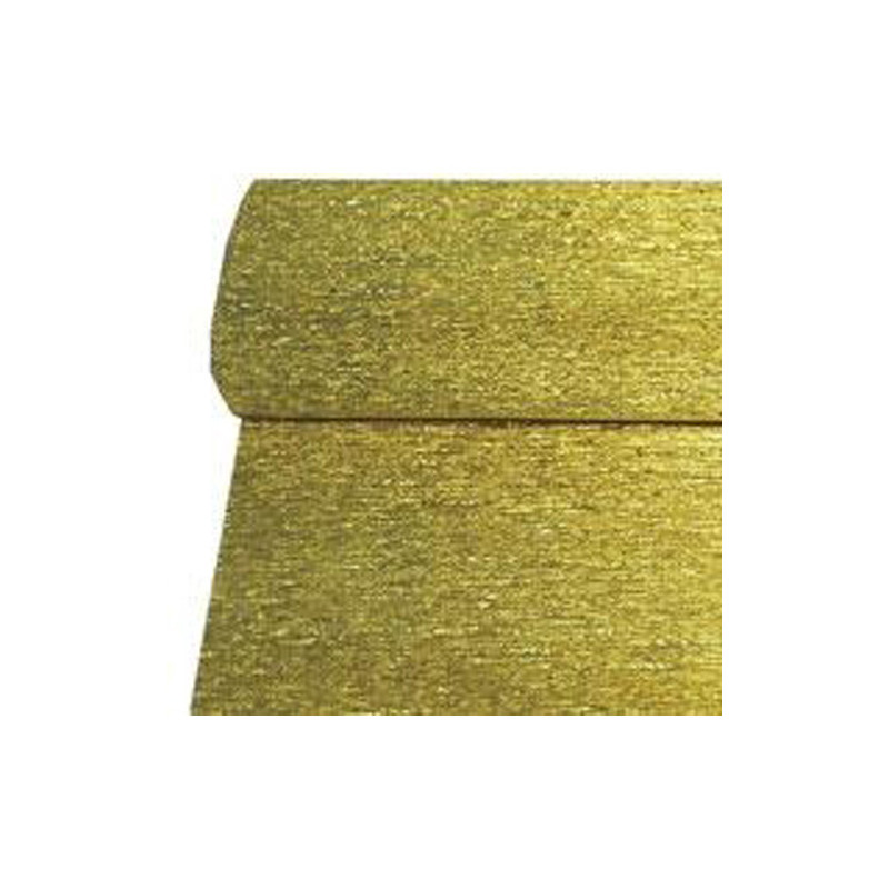 Papel Crespon Oro Metal 150x50 Cm