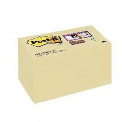 Post-It Notas Adhesivas Super Sticky Amarillo 51X51mm 12 Uds 100 Hojas