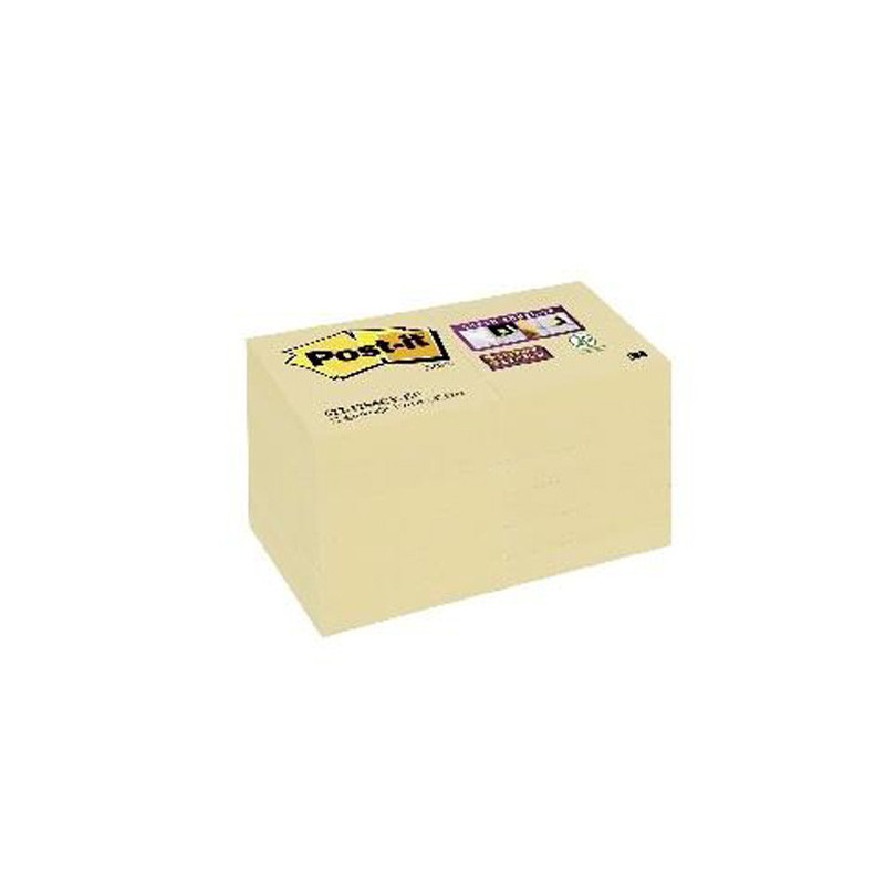 Post-It Notas Adhesivas Super Sticky Amarillo 51X51mm 12 Uds 100 Hojas