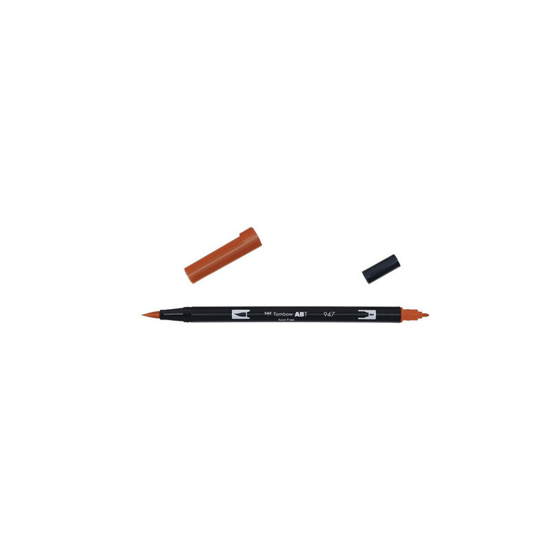 Rotulador Doble Punta Pincel Tombow Dual Brush 020 Burn Sienna