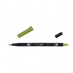 Rotulador Doble Punta Pincel Tombow Dual Brush 020 Dark Olive