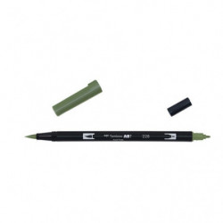 Rotulador Doble Punta Pincel Tombow Dual Brush 020 Grey Green