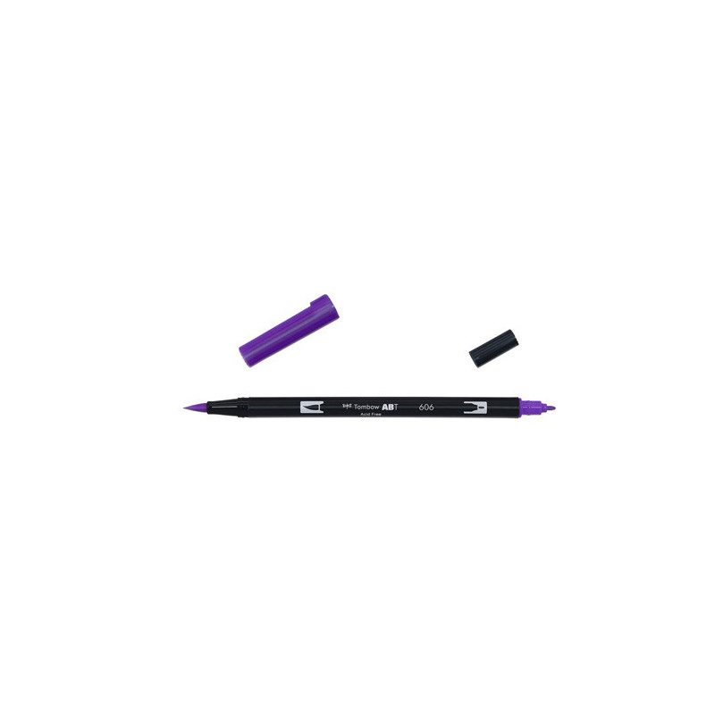 Rotulador Doble Punta Tombow Dual Brush 020 Color Violet