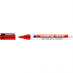 Rotulador Permanente Punta Conica Edding 400 Rojo