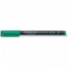 Rotulador Punta Fina 0,6mm Staedtler Lumocolor 318 Verde|Rotuladores punta fina