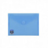 Sobre Plastico Tarjeta 105x62mm Cierre Velcro Azul