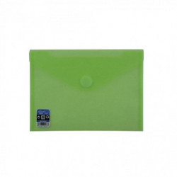 Sobre Plastico Tarjeta 105x62mm Cierre Velcro Verde