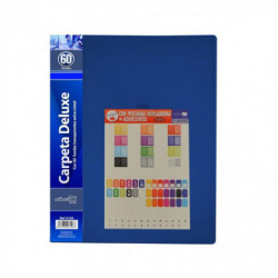 Carpeta 60 Fundas Flexibles a4 Azul