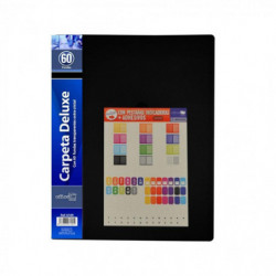 Carpeta 60 Fundas Flexibles a4 Negro