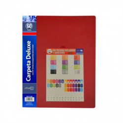 Carpeta 60 Fundas Flexibles a4 Rojo